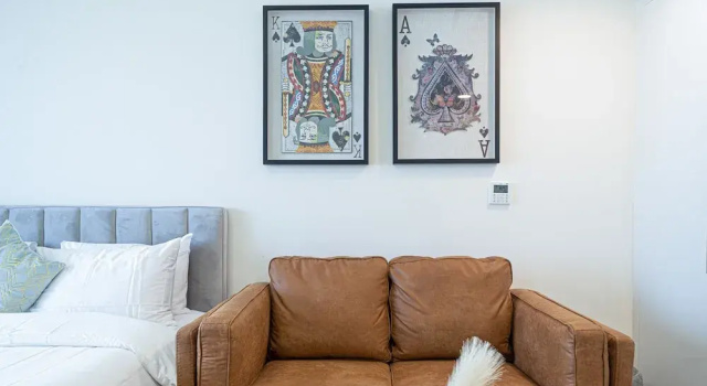 Студия с балконом Viridis Residence Cozy Studio Living