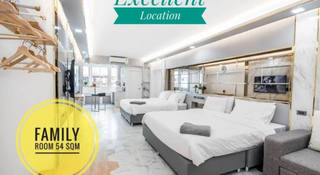 Family Hub Pratunam 6 FREE Airport pickup min 3nights and 4Adults stay