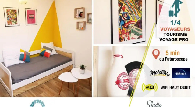 Апартаменты c 1 комнатой Locations du Grand Pont - Appart hôtel Poitiers - Futuroscope