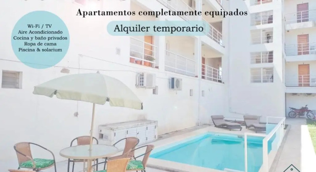Апартаменты с балконом и с красивым видом из окна Apartamentos Laguna de Navarro