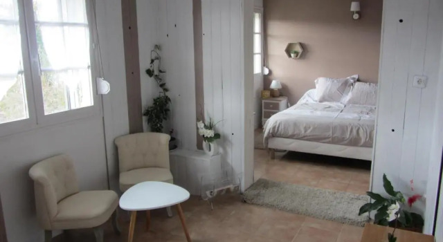 Двухместный номер Standard с видом на сад Chambres dhôtes des Bruyères