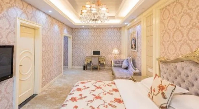 Люкс с видом на реку Shanxi Mansion (Tai'erzhuang Ancient City High - end Boutique Hotel)