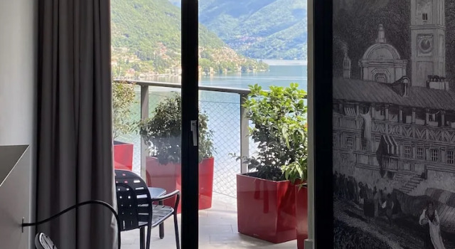 Двухместный номер Comfort с балконом и с видом на озеро Hotel Lago