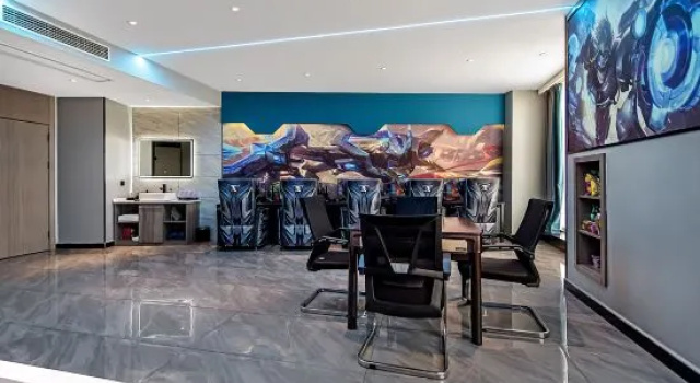 Кровать в общем номере Black Shark E-sports Hotel (Huaihua International Trade City)