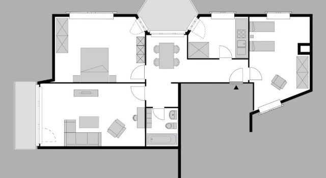 Апартаменты с 2 комнатами CITY STAY - Forchstrasse