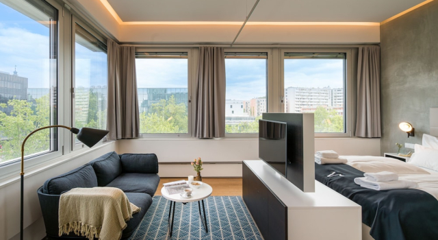 Апартаменты Deluxe c 1 комнатой с видом на город Vienna Residence, Philips Haus - Europlaza