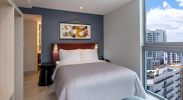 Двухместный люкс High Floor c 1 комнатой с балконом Atwell Suites Miami Brickell by IHG