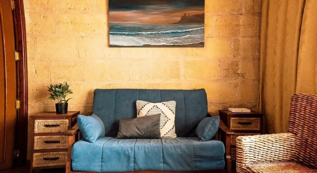 A Pretty Duplex Apartment in a Gozo Village Square