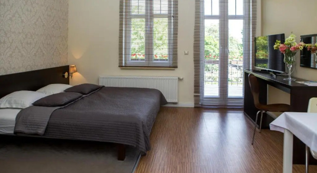 Двухместный номер Standard с балконом Villa Aronia pokoje z aneksem kuchennym