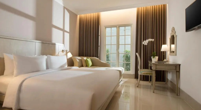 Двухместный номер Deluxe с балконом Hotel Santika Seminyak