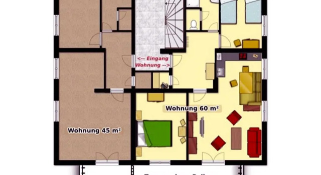 Семейные апартаменты с балконом Apartmenthaus Oberlehen
