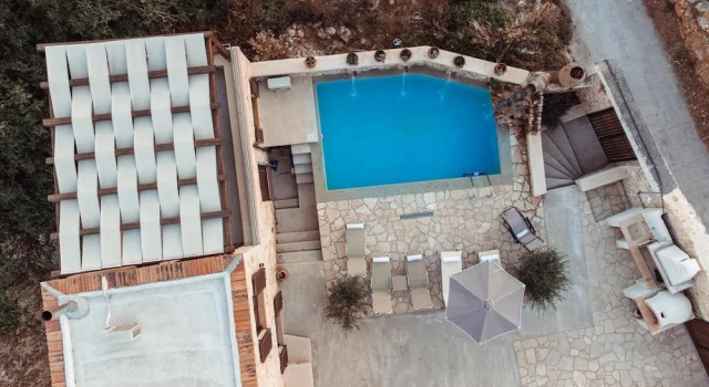 Коттедж Vertigo Stone Villa - Roumeli Private Pool Escape