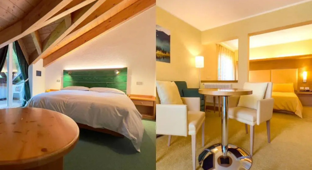 Семейный номер Standard с видом на горы B&B Garni Villa Campitello