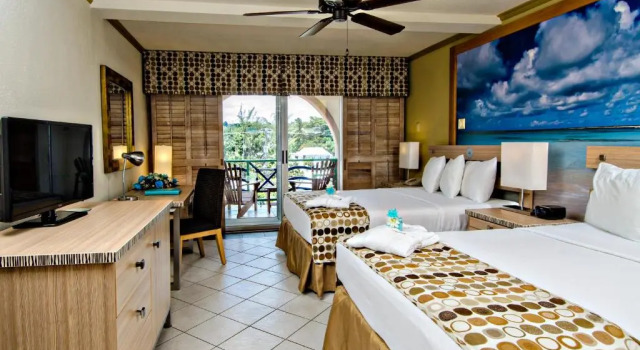 Camera quadrupla Standard con vista sui campi Accra Beach Hotel