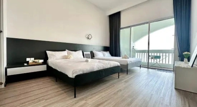 Люкс Minimilistic Seaview 1BRSuite @Straits Quay Suites