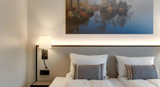 Одноместный номер Classic с балконом и с видом на озеро Tyrifjord Hotell