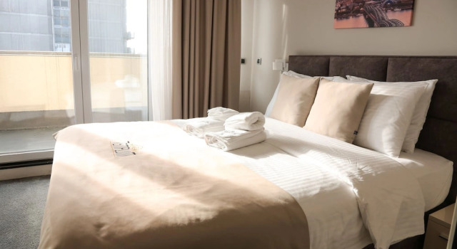 Двухместный номер Deluxe с видом на город Smart Apartments Templum