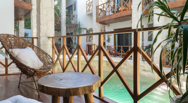 Люкс Deluxe Lagoon Boutique Hotel Tulum