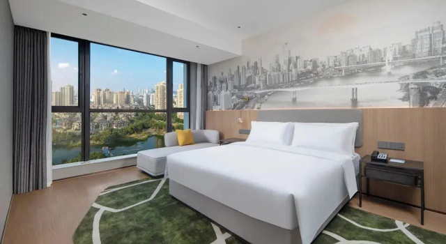 Двухместный люкс с красивым видом из окна Holiday Inn & Suites Chongqing Nanan by IHG