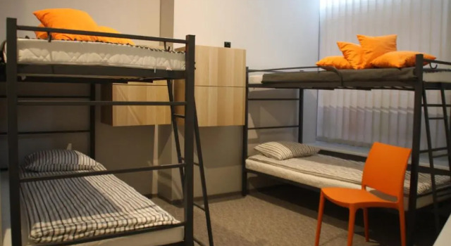 Кровать в общем номере Hostel City Center Gdynia