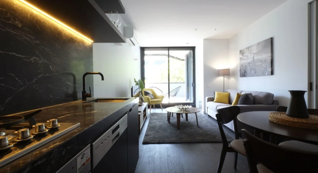 Апартаменты Executive c 1 комнатой с балконом Turnkey Accommodation-North Melbourne
