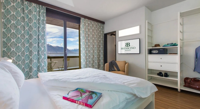 Номер Standard с балконом и с видом на озеро Parkhotel Brenscino Brissago