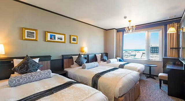 Номер Superior с видом на реку Hotel Sonia Otaru