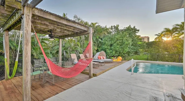 Коттедж House w/ Heated Pool & Grill - Walk to Beach!