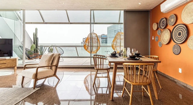 Апартаменты Deluxe c 1 комнатой с балконом Casa Reforma by Kukun