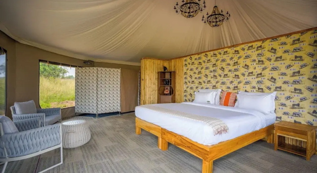 Семейный тент с балконом Malaika Ndutu Luxury Camp