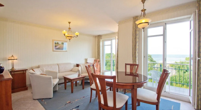 Апартаменты с 2 комнатами с видом на море SEETELHOTEL Ostseeresidenz Ahlbeck