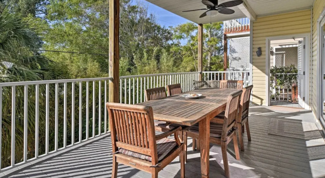 Walk to Shore: Holmes Beach Home w/ Pool & Hot Tub