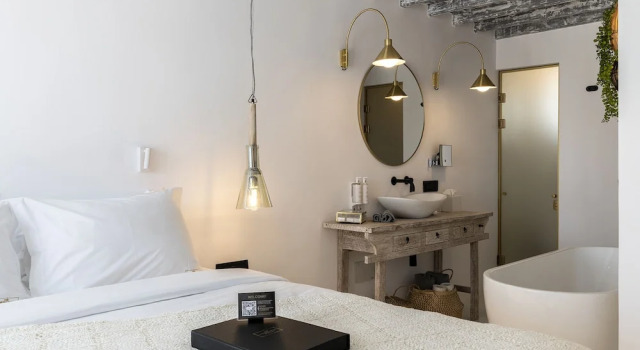 Двухместный люкс с видом на море The TownHouse Mykonos
