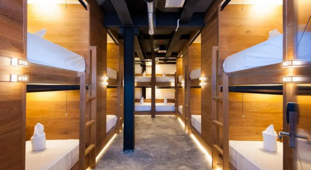 Кровать в общем номере Indie Hostel - Koh Tao