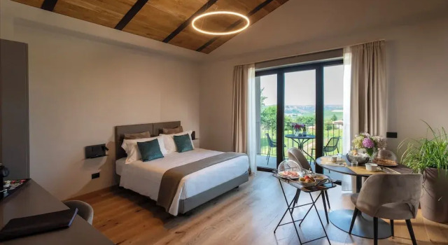 Номер Deluxe с балконом и с видом на окрестности Relais PQlin Agriturismo