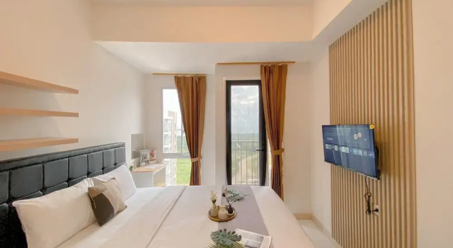 Best Furnished Studio at 39th Floor Tokyo Riverside PIK 2 Apartment, Book Apartment Jakarta Jakarta Province