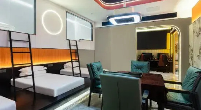 Кровать в общем номере TATW Esports Hotel (Beibu Gulf Plaza Branch)