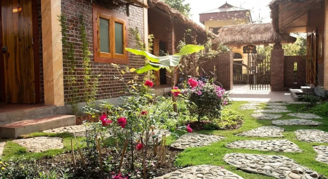 Бунгало Superior с видом на сад Ninh Binh Palm Homestay