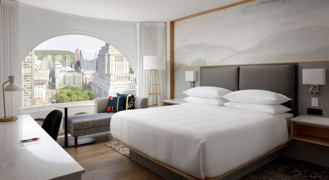 Standard- dobbelt klub værelse med parkudsigt Montreal Marriott Chateau Champlain