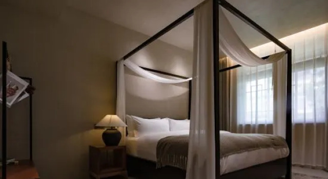 Двухместный люкс Deluxe Wangshan Wangkong Garden Designer Homestay