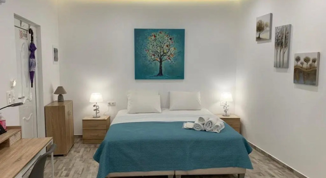 Santorini studio for 2 person in Athens near sea& center