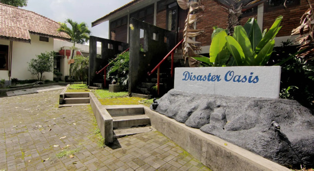 Bett im Wohnheim Disaster Oasis