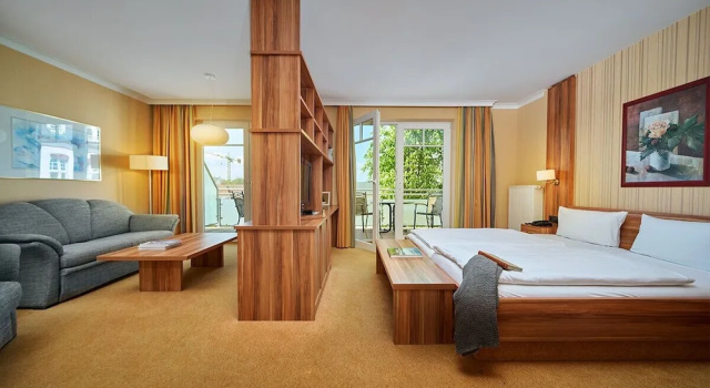 Номер Standard Пентхаус с балконом Strandhotel garni Kormoran