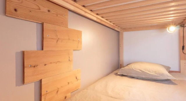 Кровать в общем номере Woodn Sea Lodge - Capbreton