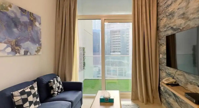 Mh- 1 Bhk Burj Khalifa View in Reva Residence Ref 26019, Забронировать Апартаменты/квартира Дубай Эмират Дубай, рядом с Дубайский аквариум