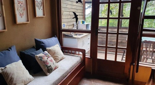 Chalé Coruja Listrada   Ninho Das Aves