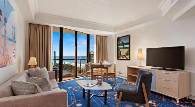 Двухместный номер Deluxe с балконом и с видом на залив Marriott Vacation Club at Surfers Paradise