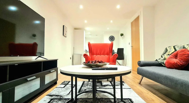 1-bedroom Aprt in Salford- Freeparking- Sleeps3