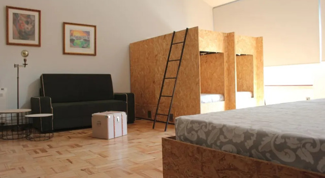 Кровать в общем номере с видом на горы Hostel Pia do Urso