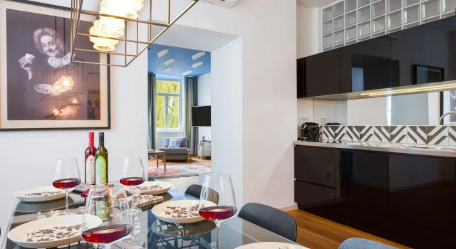 Апартаменты Deluxe c 1 комнатой с видом на реку Tromostovje apartments